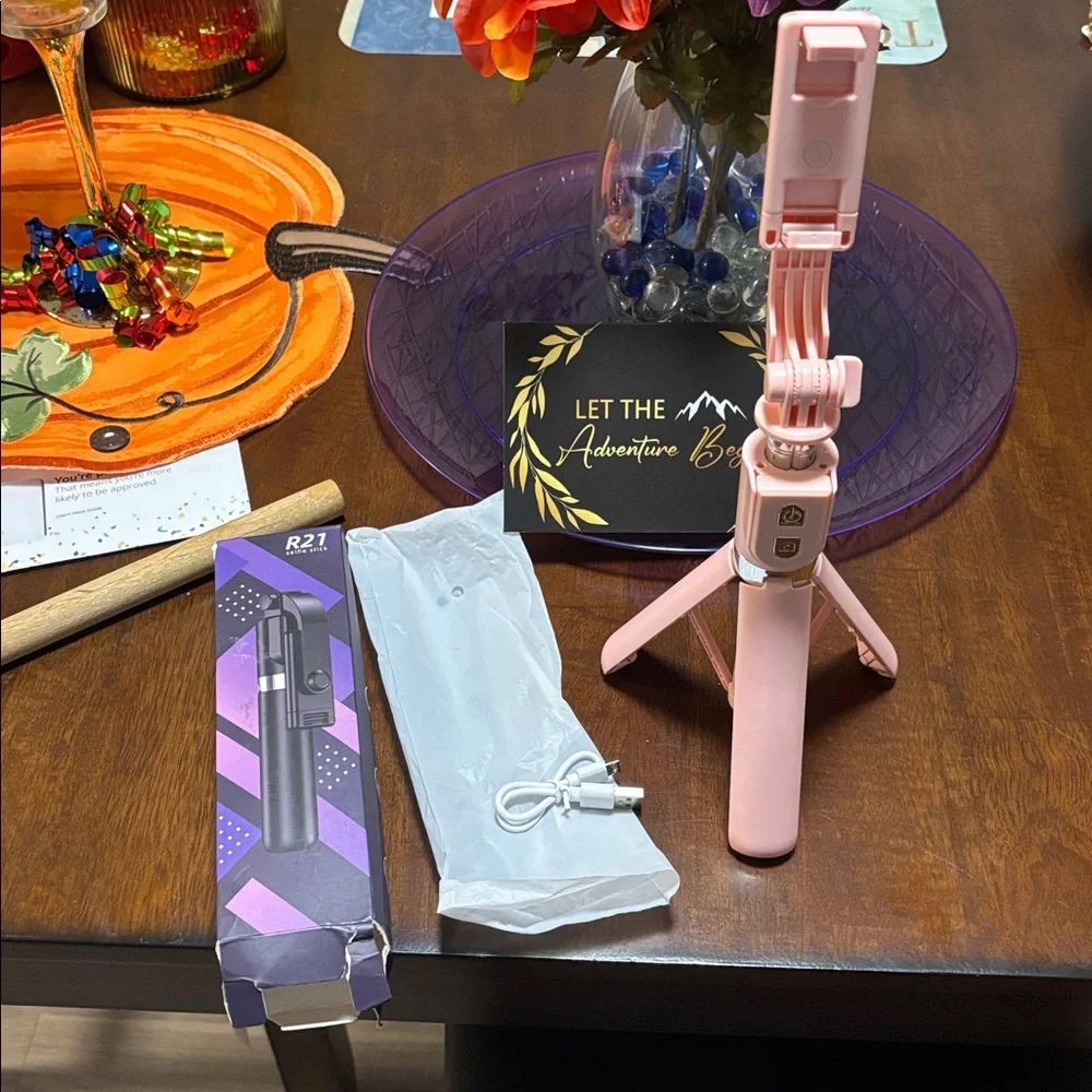 Pink Selfie Stick Tripod